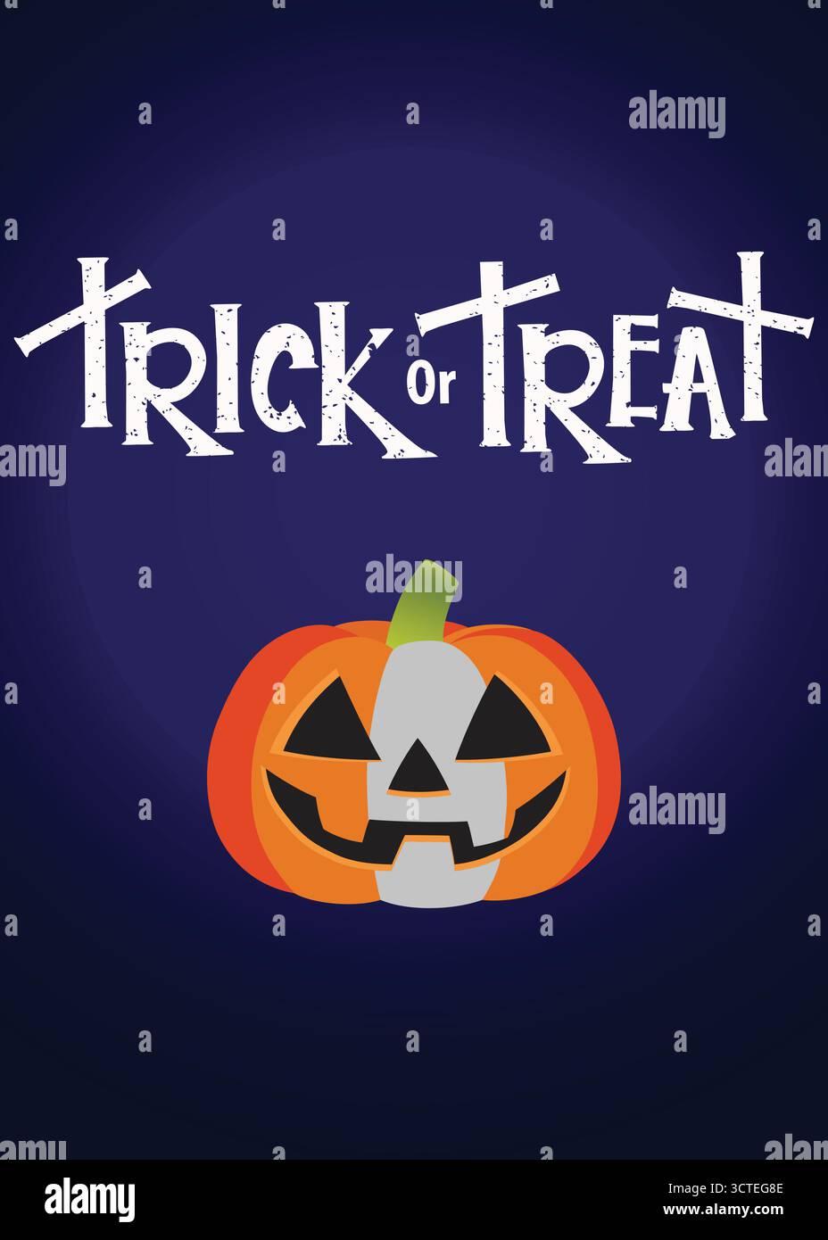 Kürbis Halloween-Karte EPS Vektor-Kunst Stock Vektor