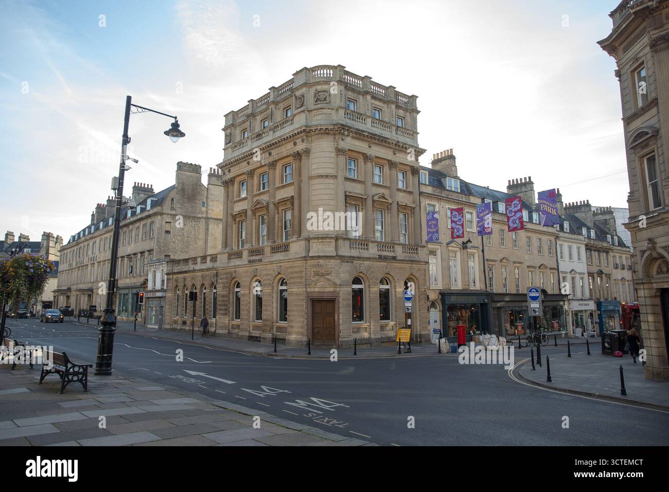 Gebäude George Street Bath Stockfoto