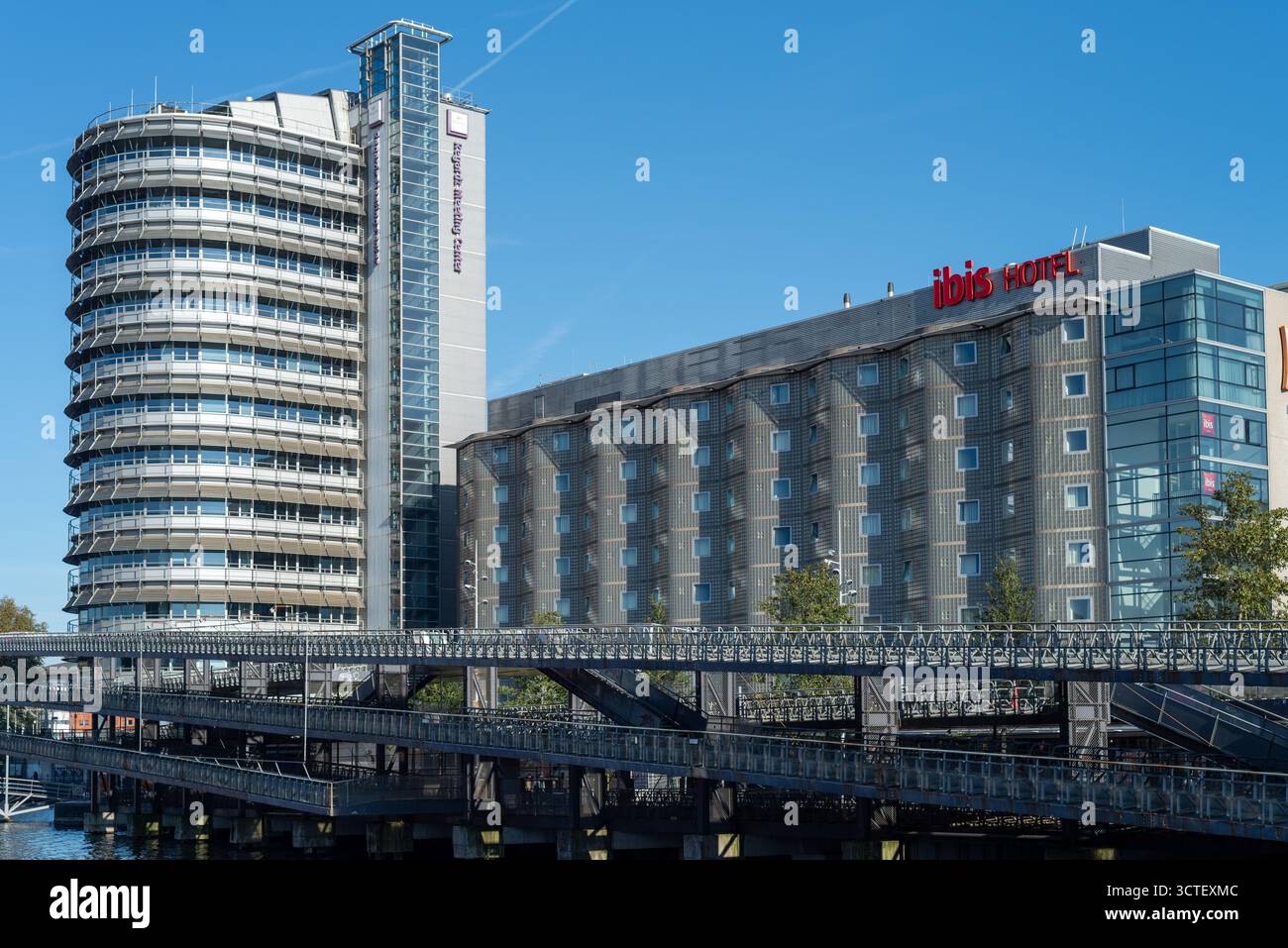 Ibis Hotel, Stationsplein 49 1012 ab AMSTERDAM Niederlande Stockfoto