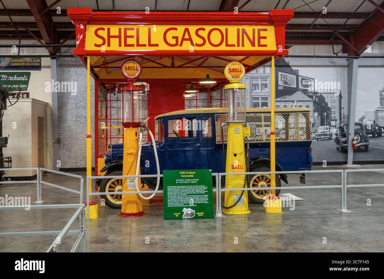 Iowa 80 Trucking Museum in Walcott Iowa Stockfoto