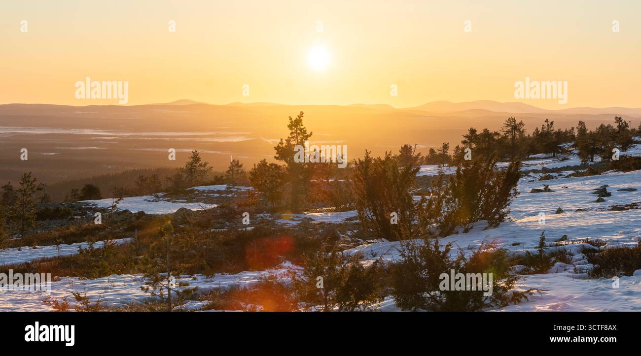 Landschaft im finnischen Lappland Stockfoto