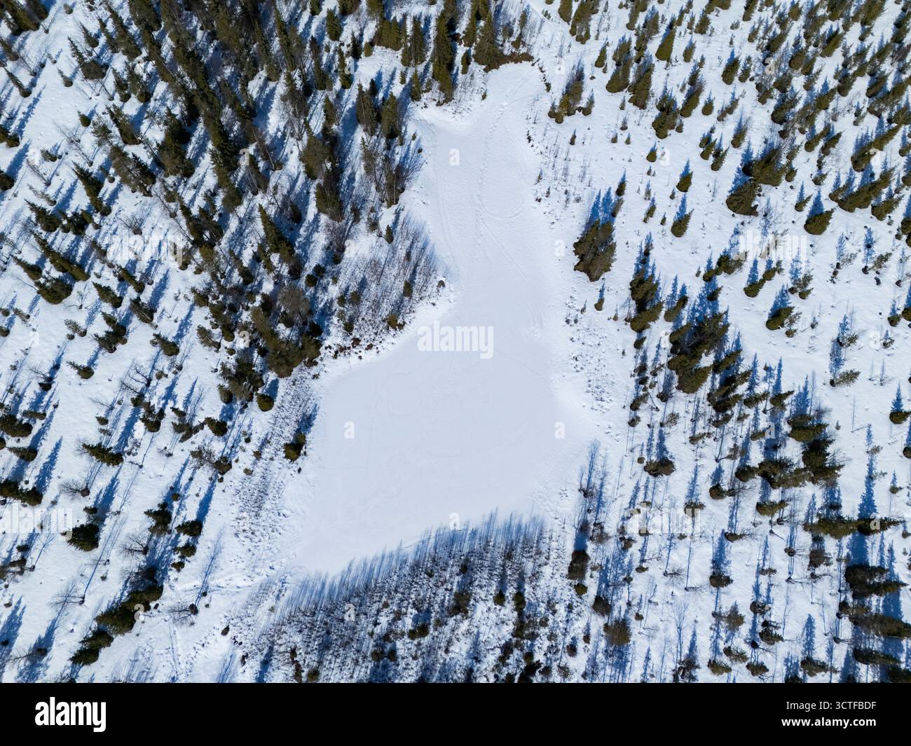 Landschaft im finnischen Lappland Stockfoto