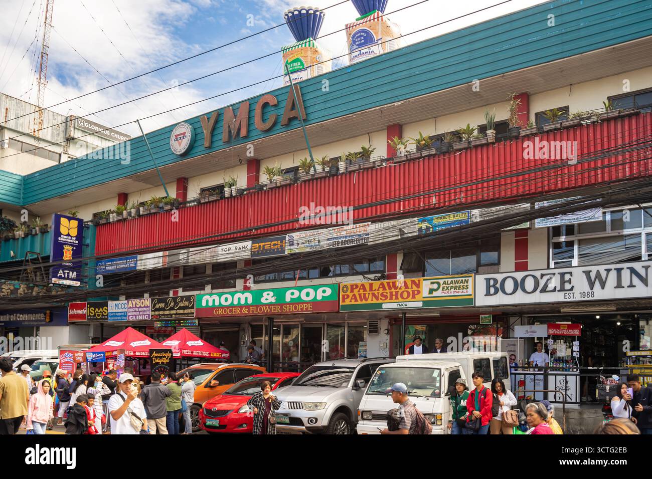 YMCA der Stadt Baguio, einem Fitness- und Gemeindezentrum auf den Philippinen. Stockfoto