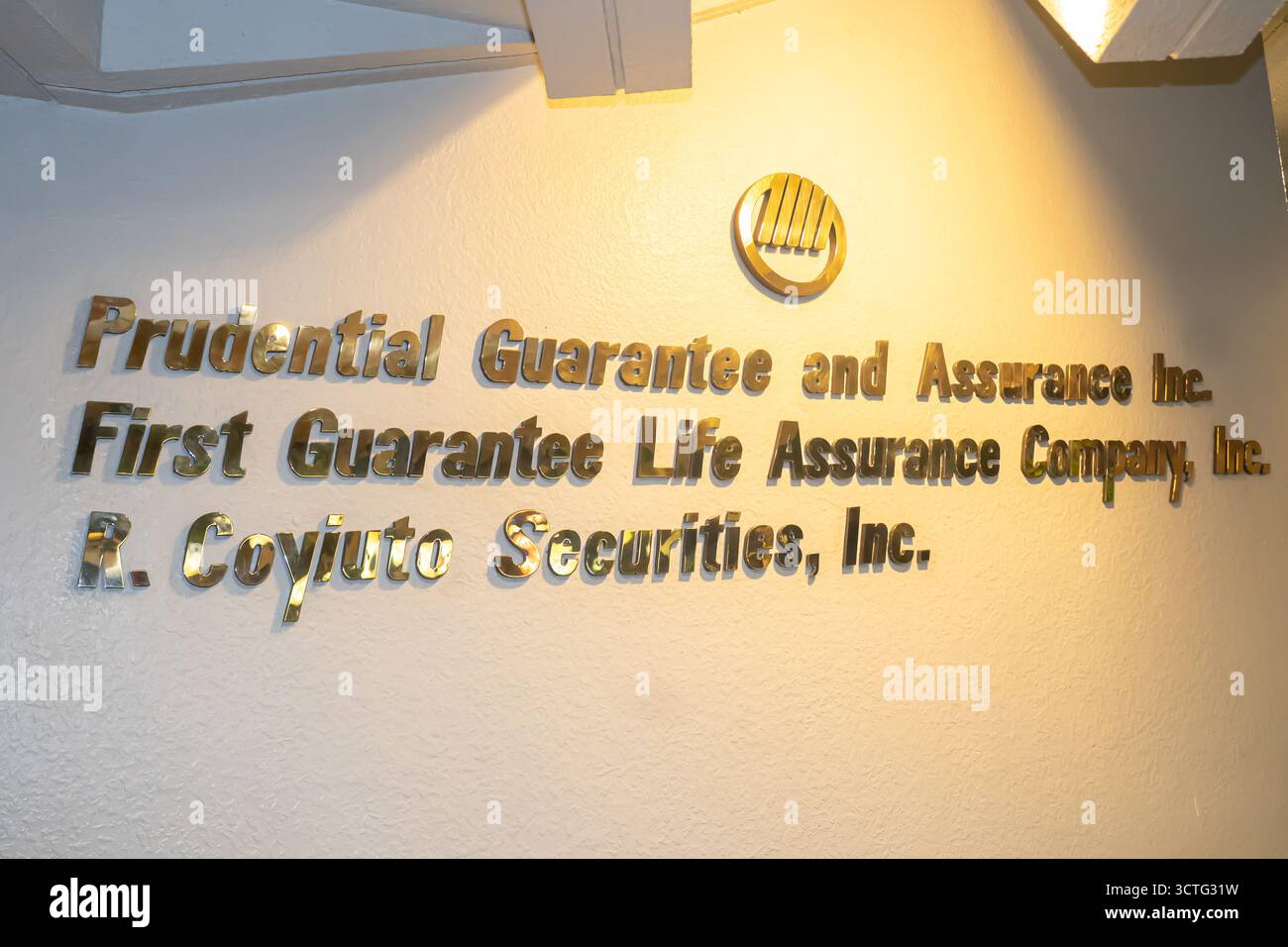 Prudential Guarantee and Assurance Inc. Und First Guarantee Life Assurance Company, Inc., Versicherungsgesellschaften, Manila, Philippinen Stockfoto