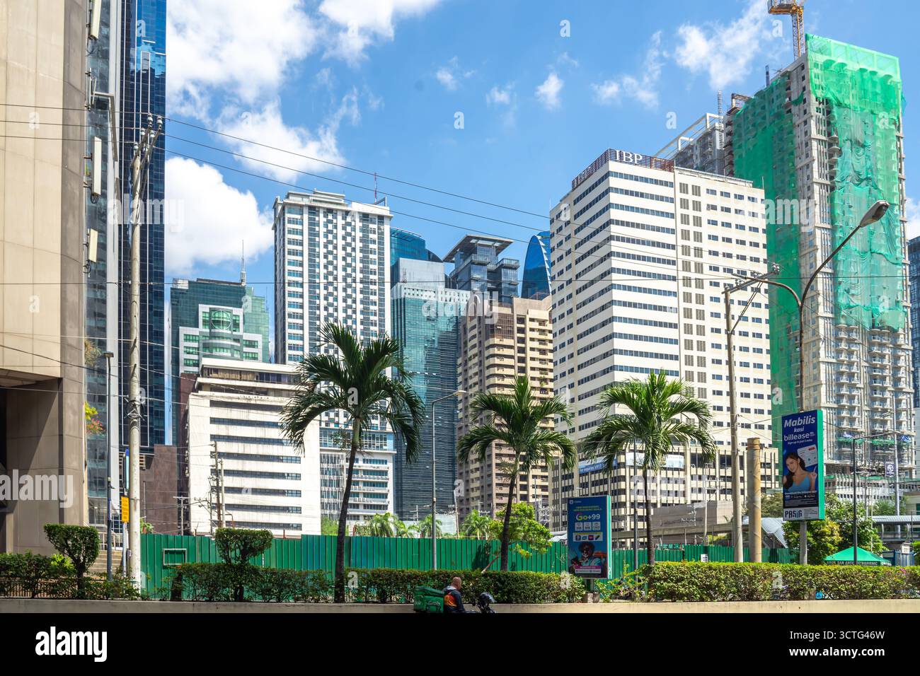 Orttigas Center, ein zentrales Geschäftsviertel in Pasig City, Manila, Philippinen Stockfoto