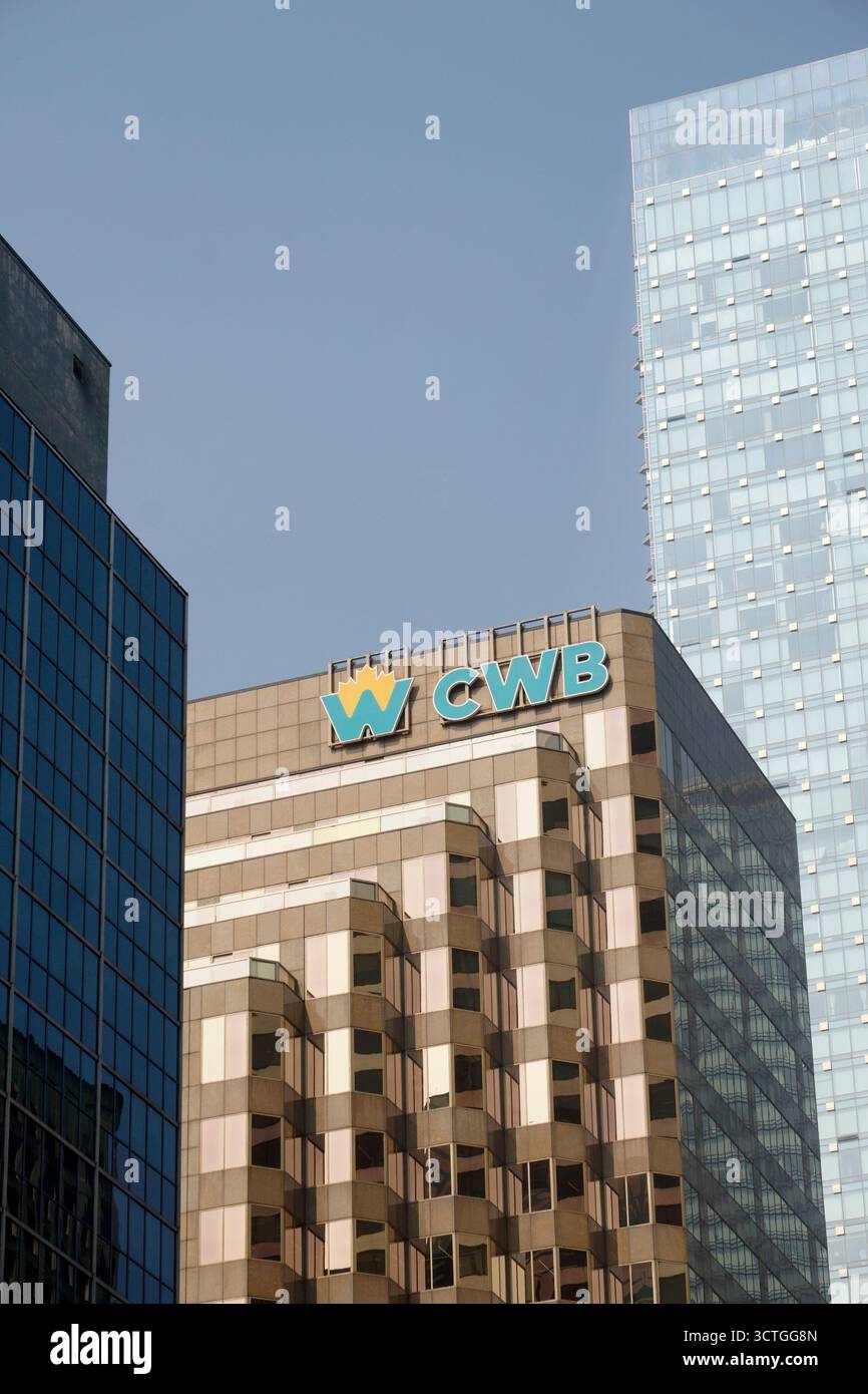 Canadian Western Bank (National Bank) CWB-Gebäude an der West Georgia Street im Zentrum von Vancouver, BC, Kanada Stockfoto