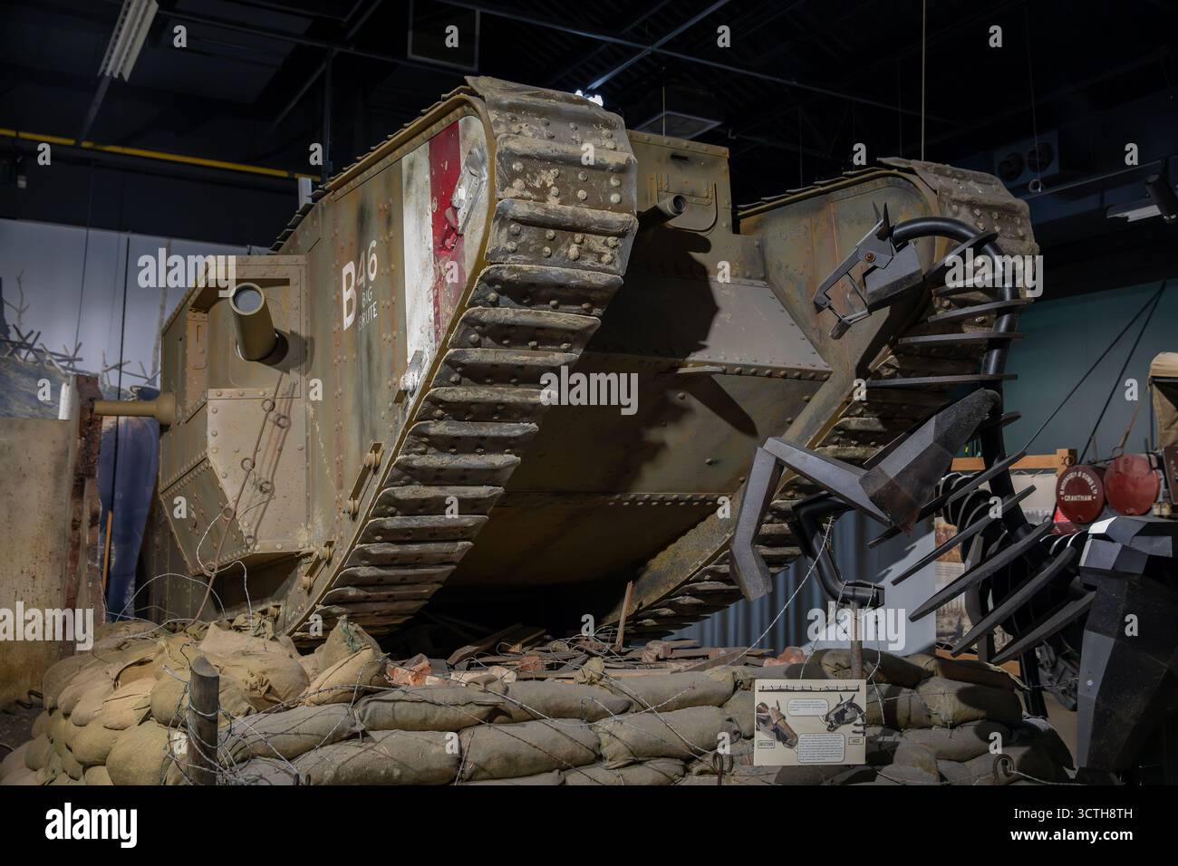 WW1 Panzer Bovington Stockfoto