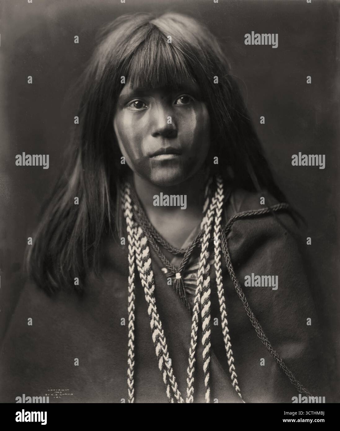 Mosa, Mohave Mädchen, von Edward S. Curtis, 1903 Stockfoto