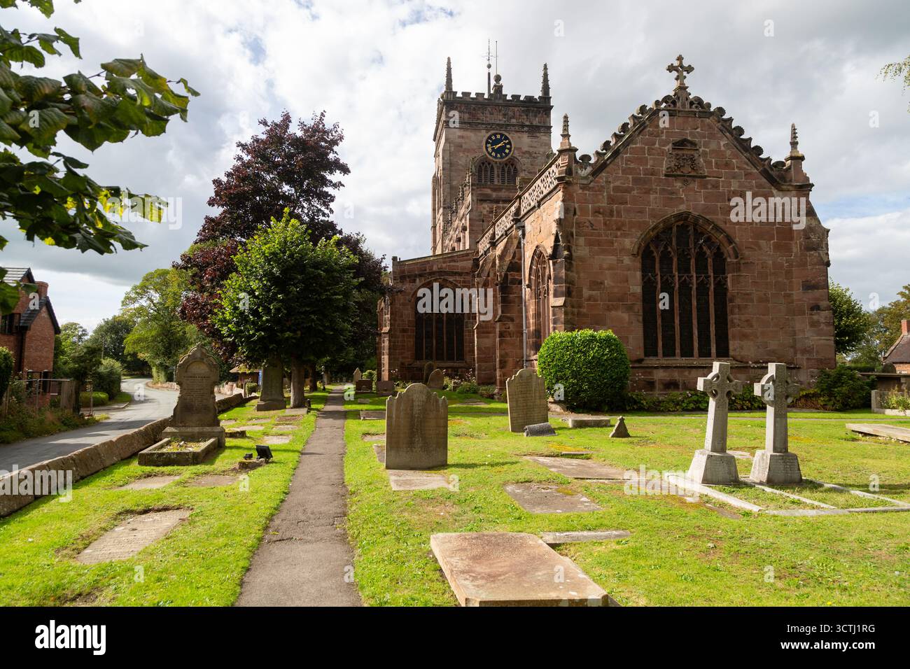 St Marys Church in Acton in der Nähe von Nantwich in Cheshire, England Stockfoto