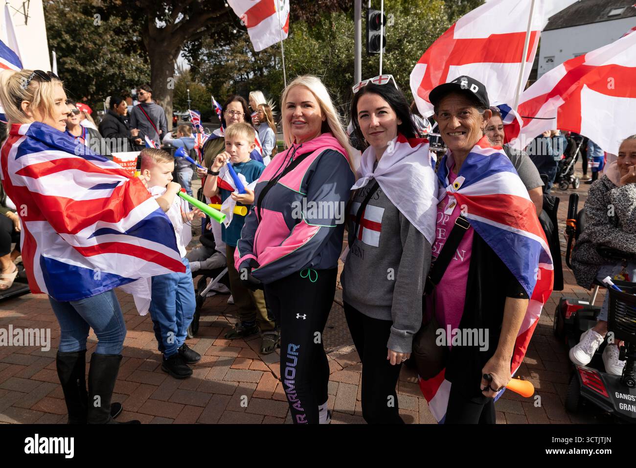 Die Marktstadt Faversham in Kent, die zum Mittelpunkt eines außergewöhnlichen Kampfes zwischen Demonstranten und Anti-Rassismus-Aktivisten geworden ist. Stockfoto