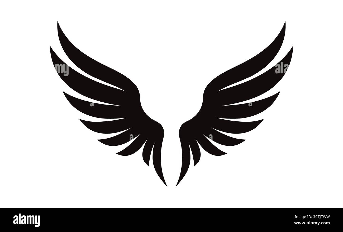 Wing Vektor-Logo und -Symbol Stock Vektor