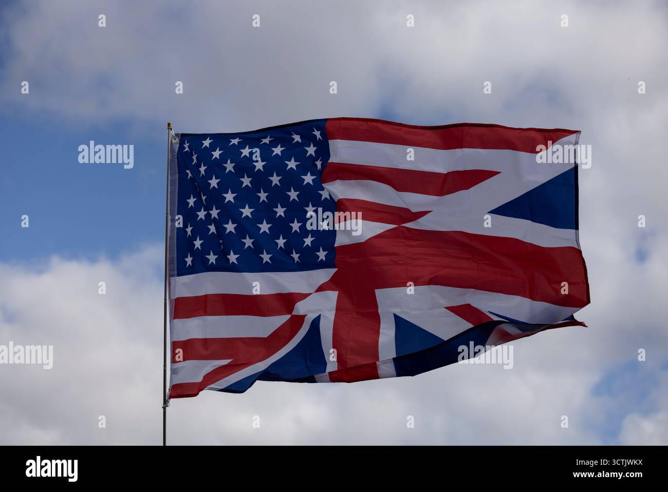 Die Marktstadt Faversham in Kent, die zum Mittelpunkt eines außergewöhnlichen Kampfes zwischen Demonstranten und Anti-Rassismus-Aktivisten geworden ist. Stockfoto
