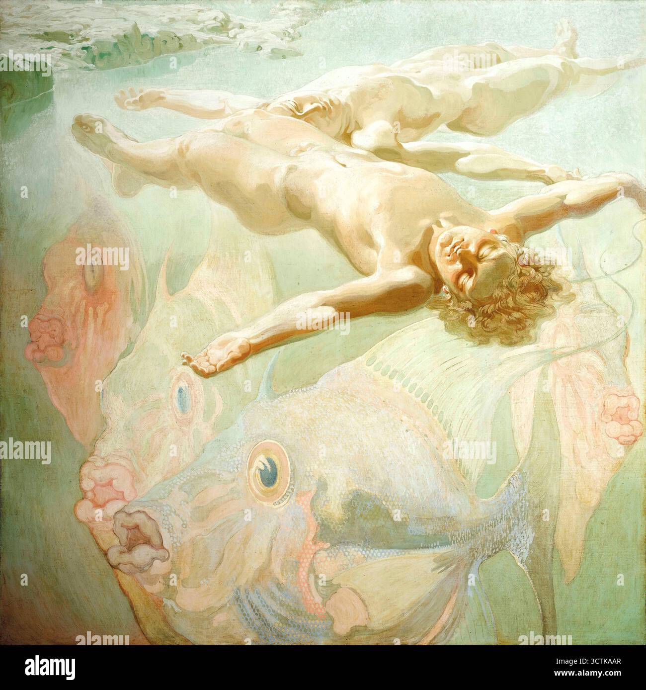 Poema del ATLántico. Mar en reposo. (Gedicht vom Atlantischen Restvollen Meer), 1923. Gefunden in der Sammlung des Museo NéStor, Las Palmas de Gran Canaria. Stockfoto