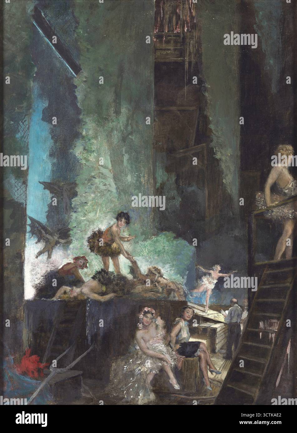 Probe am Teatro alla Scala, Anfang der 1930er Jahre Gefunden in der Sammlung des Palazzo Fortuny, Musei Civici di Venezia. Stockfoto