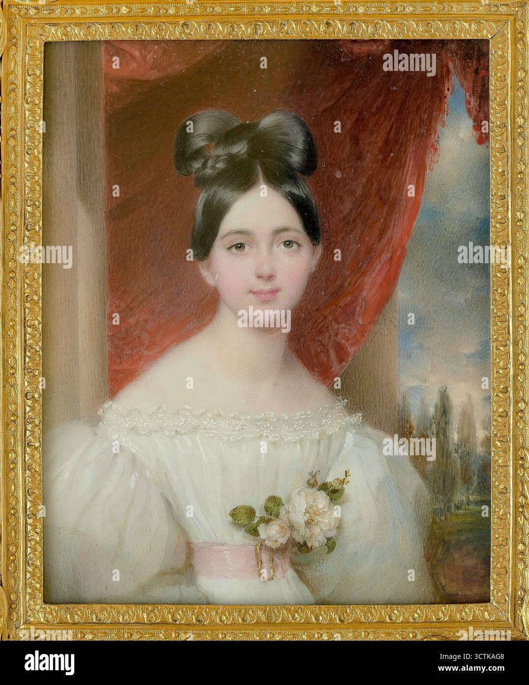 Erzherzogin Maria Theresia von Österreich (1816–1867), Königin der beiden Sizilien, 1837. Gefunden in der Sammlung des Palazzo Madama Torino. Stockfoto