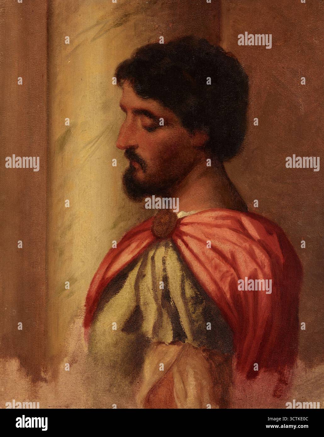 Römischer Soldat. Kopie eines Fragments des Gemäldes "das Massaker der Unschuldigen" von Veronese, 1864. Stockfoto