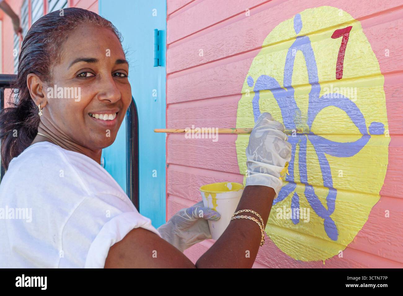 Miami Beach Florida,Hands on HandsAm Miami Day,einem Tag,Gemeinde,Nachbarschaft,Wohnen,Service mehr als 3,000,Freiwillige Gemeinschaft servi Stockfoto