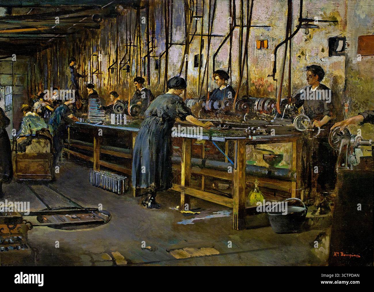 Die Frauen und die Waffen 1915 Augusto Bompiani ( 1852–1930) Italien Italienisch ) erster Weltkrieg, erster Weltkrieg, Stockfoto