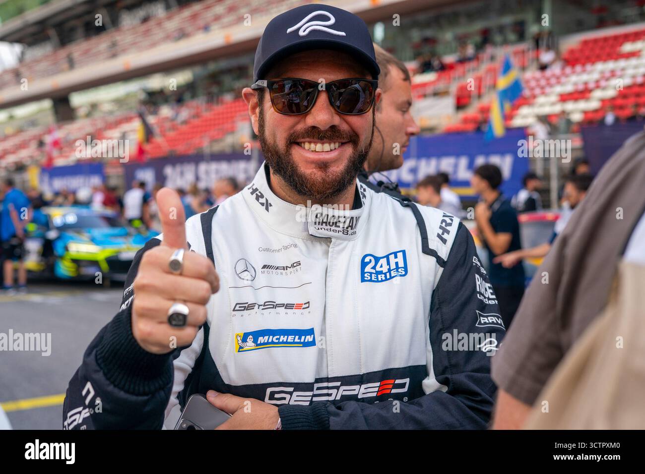 Andres Latorre von GetSpeed Racing auf der Startaufstellung während des 26. Michelin 24H BARCELONA 2025, Circuit de Barcelona-Catalunya, Montmeló, Spanien Stockfoto
