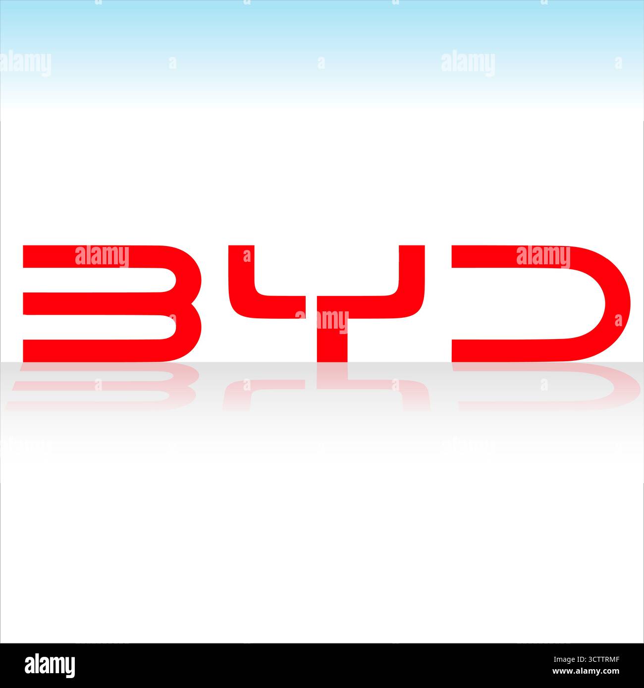 Oktober 2025, BYD Cars Industry Logo, Illustration Stockfoto