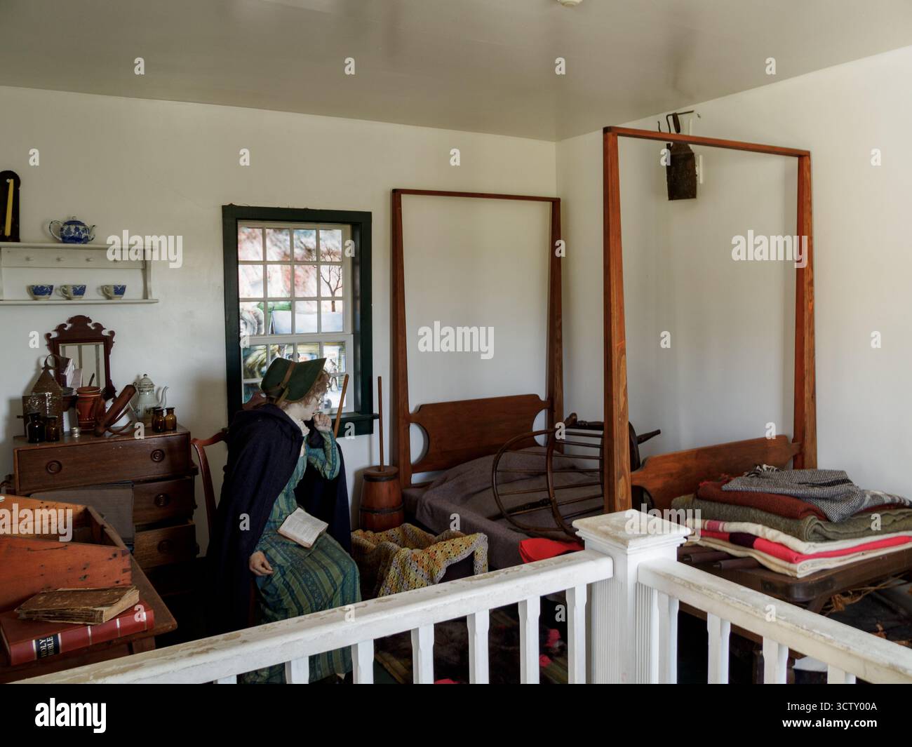 Die Witwe in diesem Haus von Fort George, Niagara-on-the-Lake, Ontario, Kanada Stockfoto