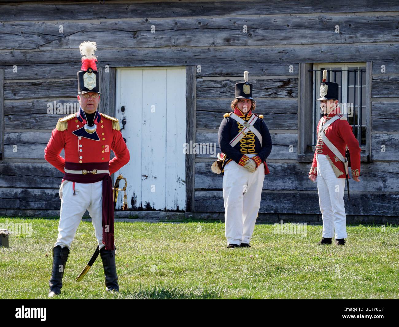 Der Kanon erschossen, Fort George, Niagara-on-the-Lake, Ontario, Kanada Stockfoto