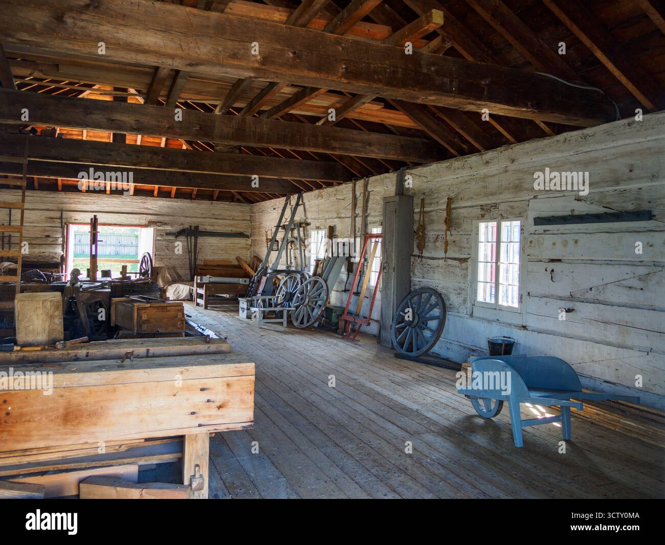 Fort George, Offiziersquartier Guardhouse, Fort George, Niagara-on-the-Lake, Ontario, Kanada Stockfoto
