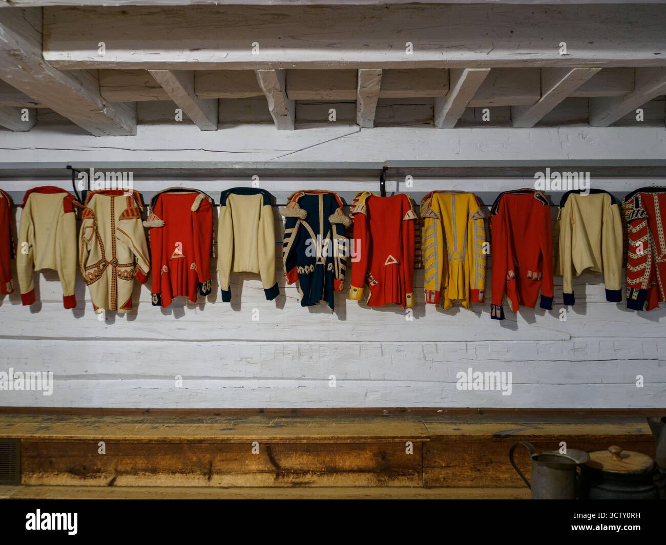 Fort George, The Blockhouse One - Infrantry Westen, Fort George, Niagara-on-the-Lake, Ontario, Stockfoto
