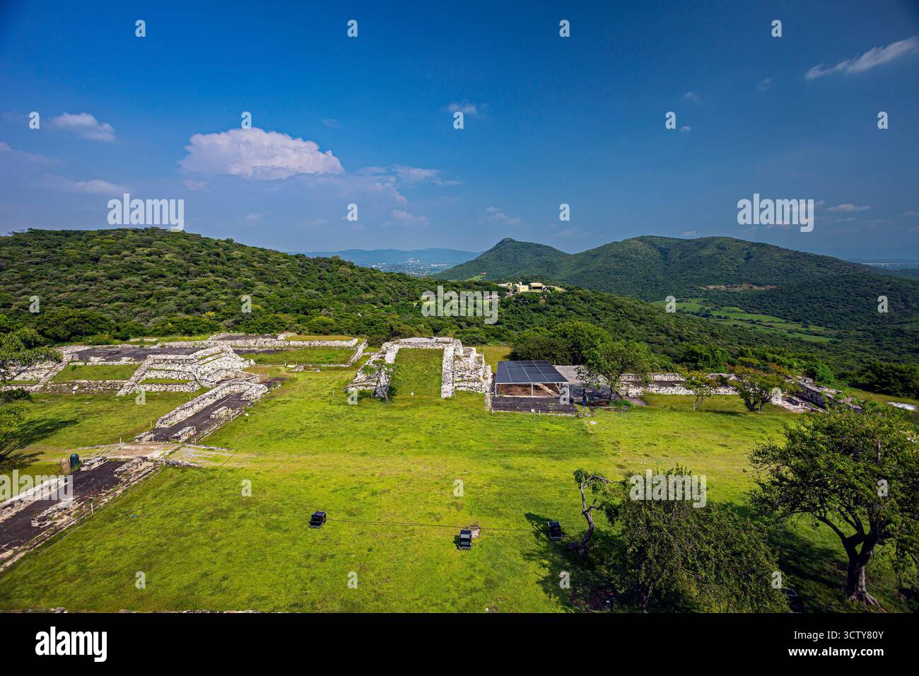 Xochicalco Archäologische Stätte, Morelos, Mexiko Stockfoto