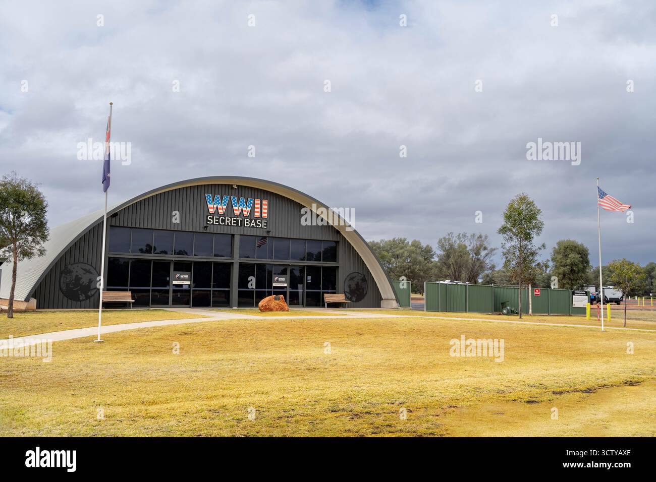 WWII Secret Base Museum and Interpretive Centre, Charleville, Queensland, Australien Stockfoto