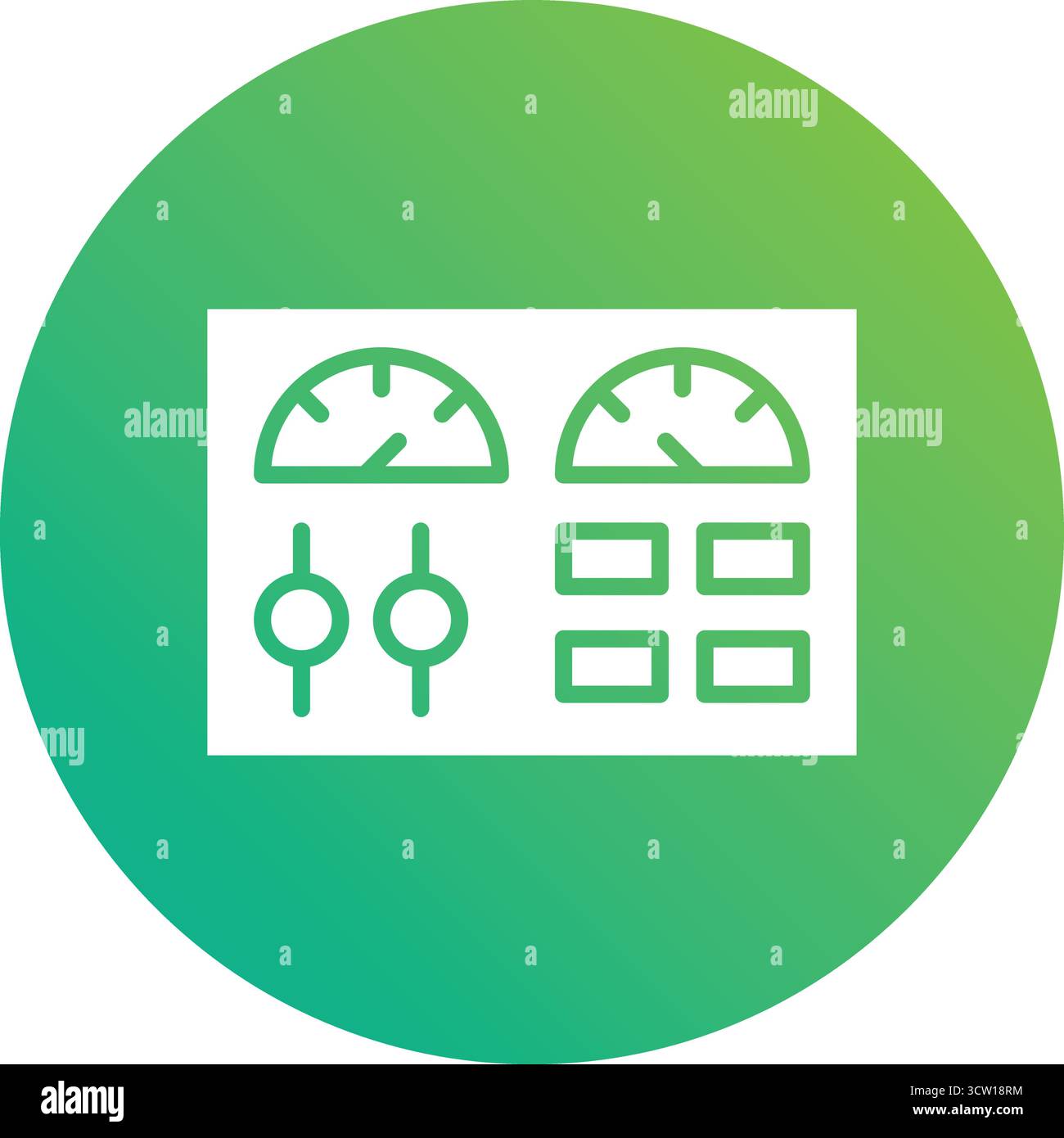 Bedienfeld Vektorsymbol Design-Illustration Stock Vektor