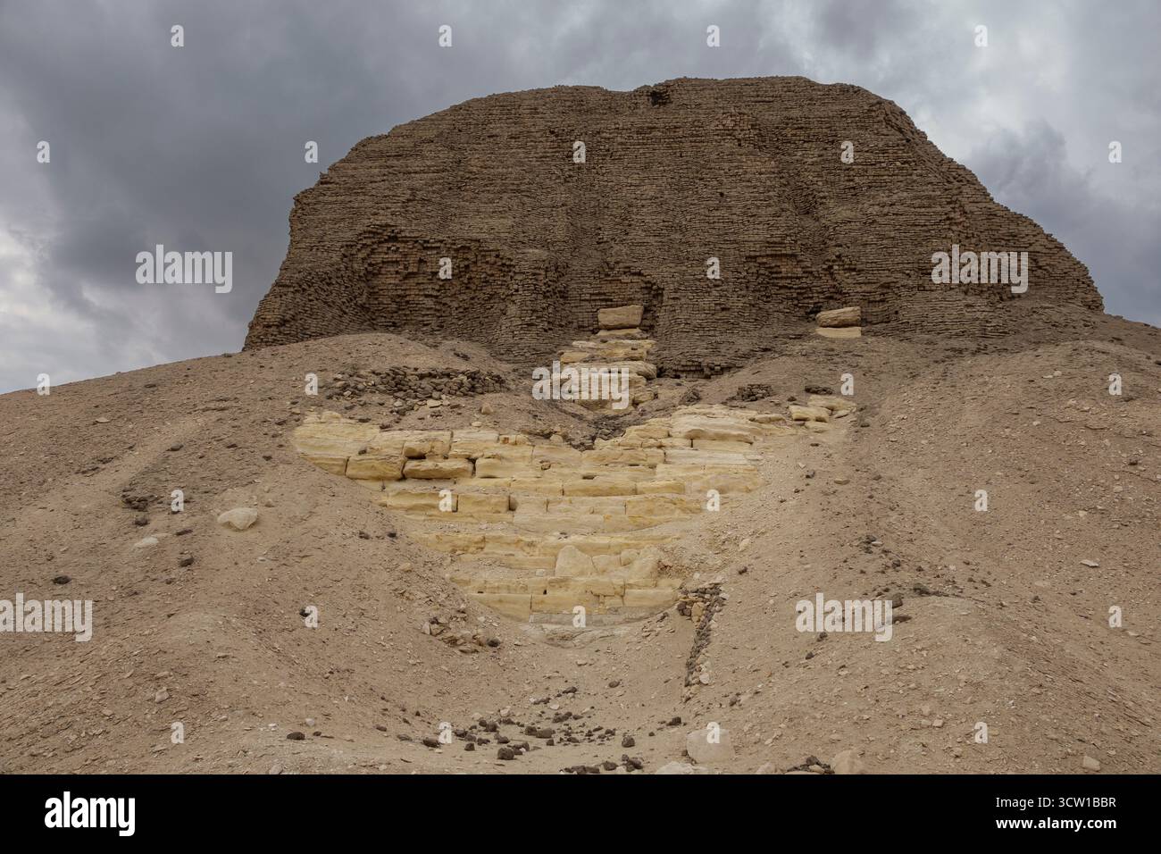Senusret II Pyramid Komplex in El Lahun, Fayoum, Ägypten Stockfoto
