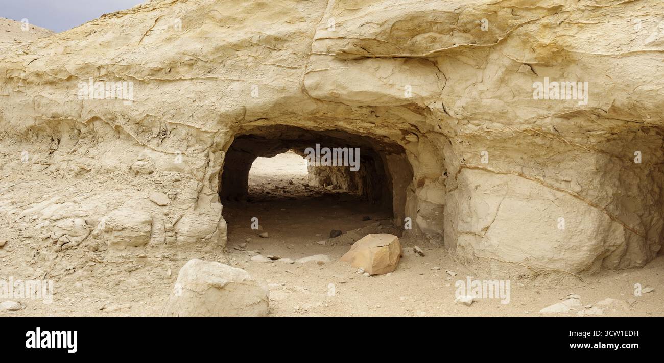 Mastaba-Feld im Pyramid-Komplex Senusret II bei El Lahun, Fayoum, Ägypten Stockfoto