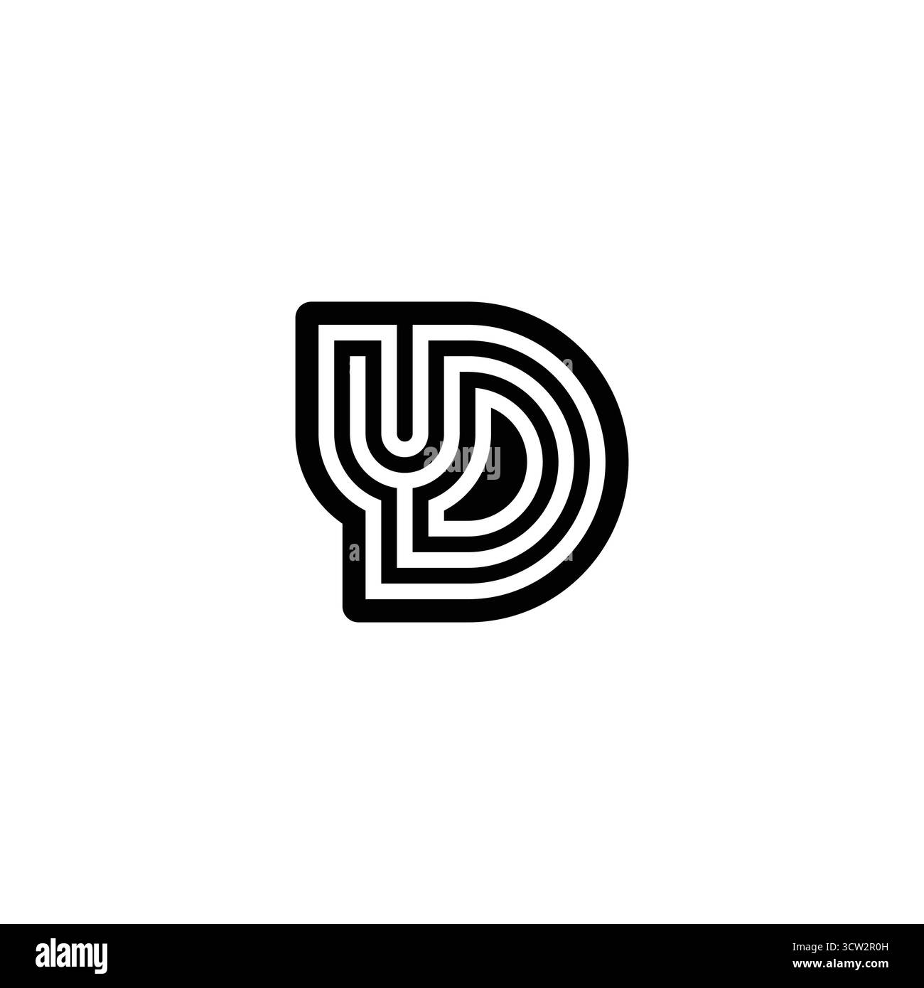 YD DY Letter Logo Design für Business Identity Stock Vektor