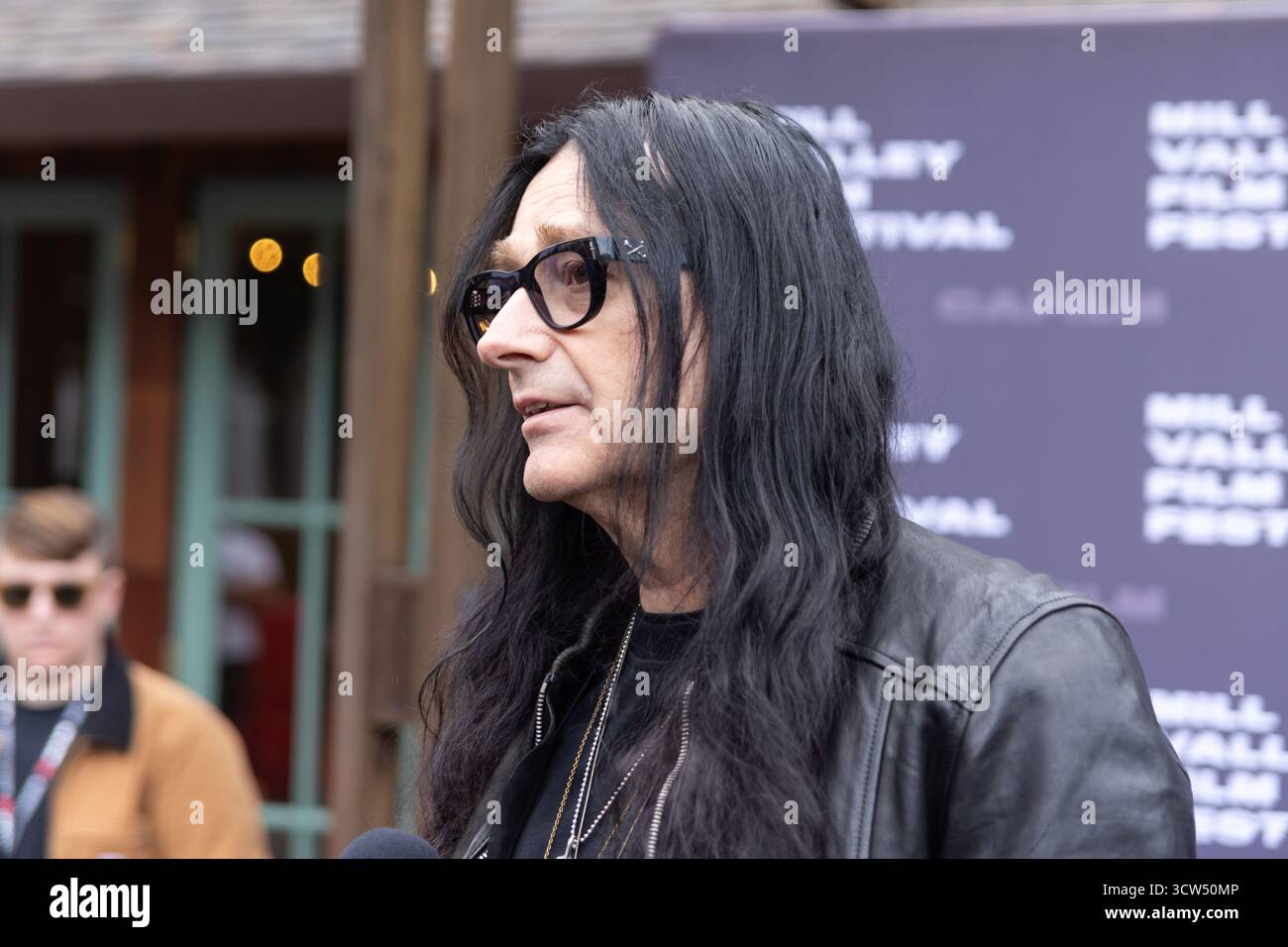 Mill Valley, USA. Oktober 2025. Regisseur Jonas Akerlund nahm am 9. Oktober 2025 an der West Coast Premiere des Dokumentarfilms „Metallica Saved My Life“ während des 48. Mill Valley Film Festivals im Outdoor Art Club teil. Foto: Picture Happy/imageSPACE für CAFILM/SIPA USA Credit: SIPA US/Alamy Live News Stockfoto