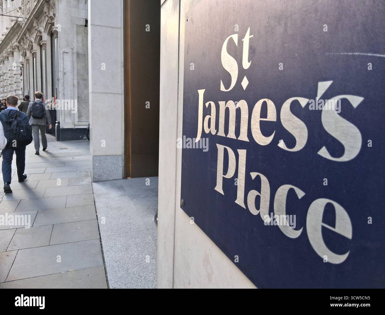 Die Büros von St James's Place Fincial Advisers in der Lombard Street in London Stockfoto