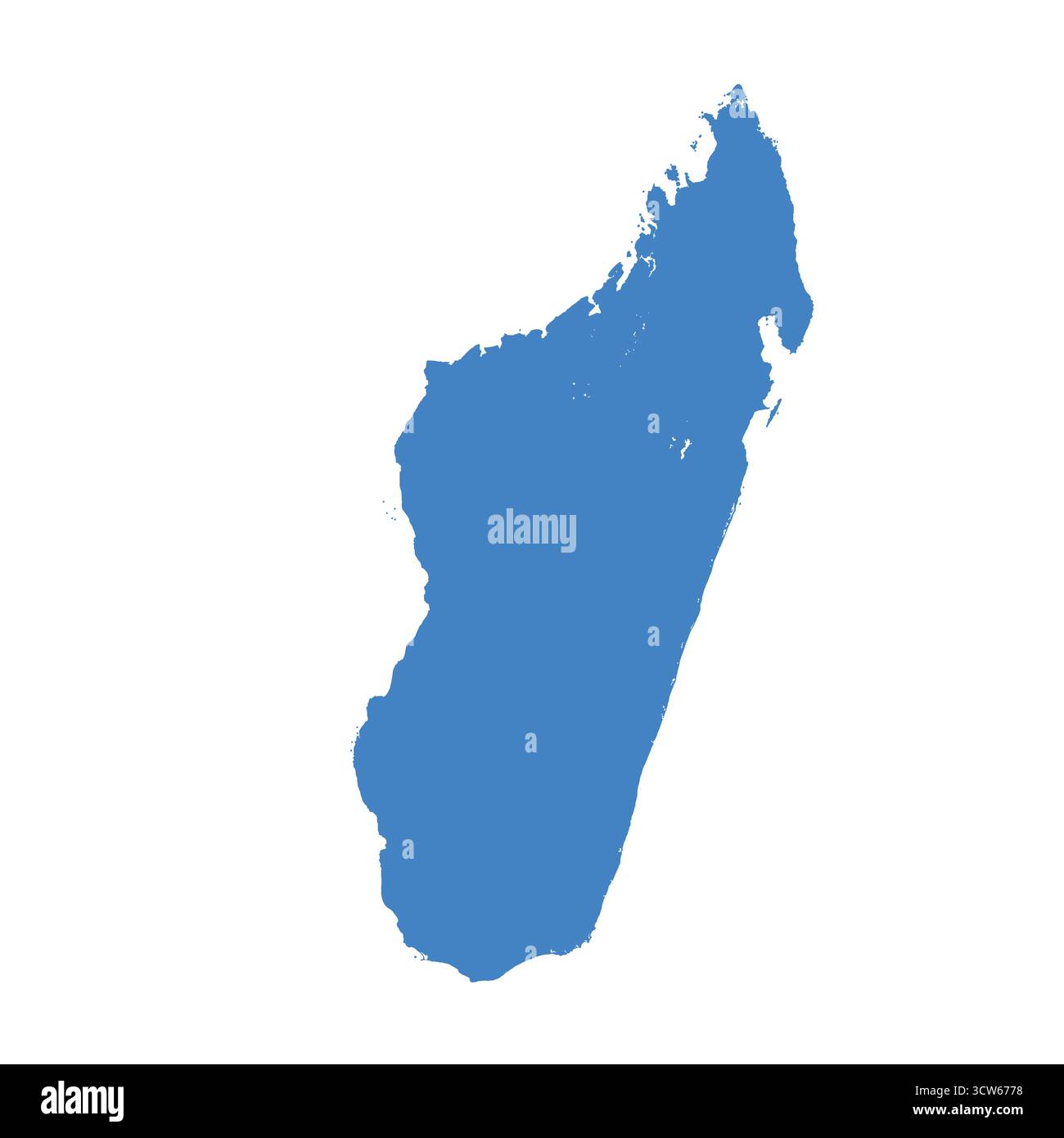 Karte von Madagasсar, Schildersilhouette. Weltkarte Globe. Vektorillustration isoliert auf weißem Hintergrund. Afrikanischer Kontinent Stock Vektor
