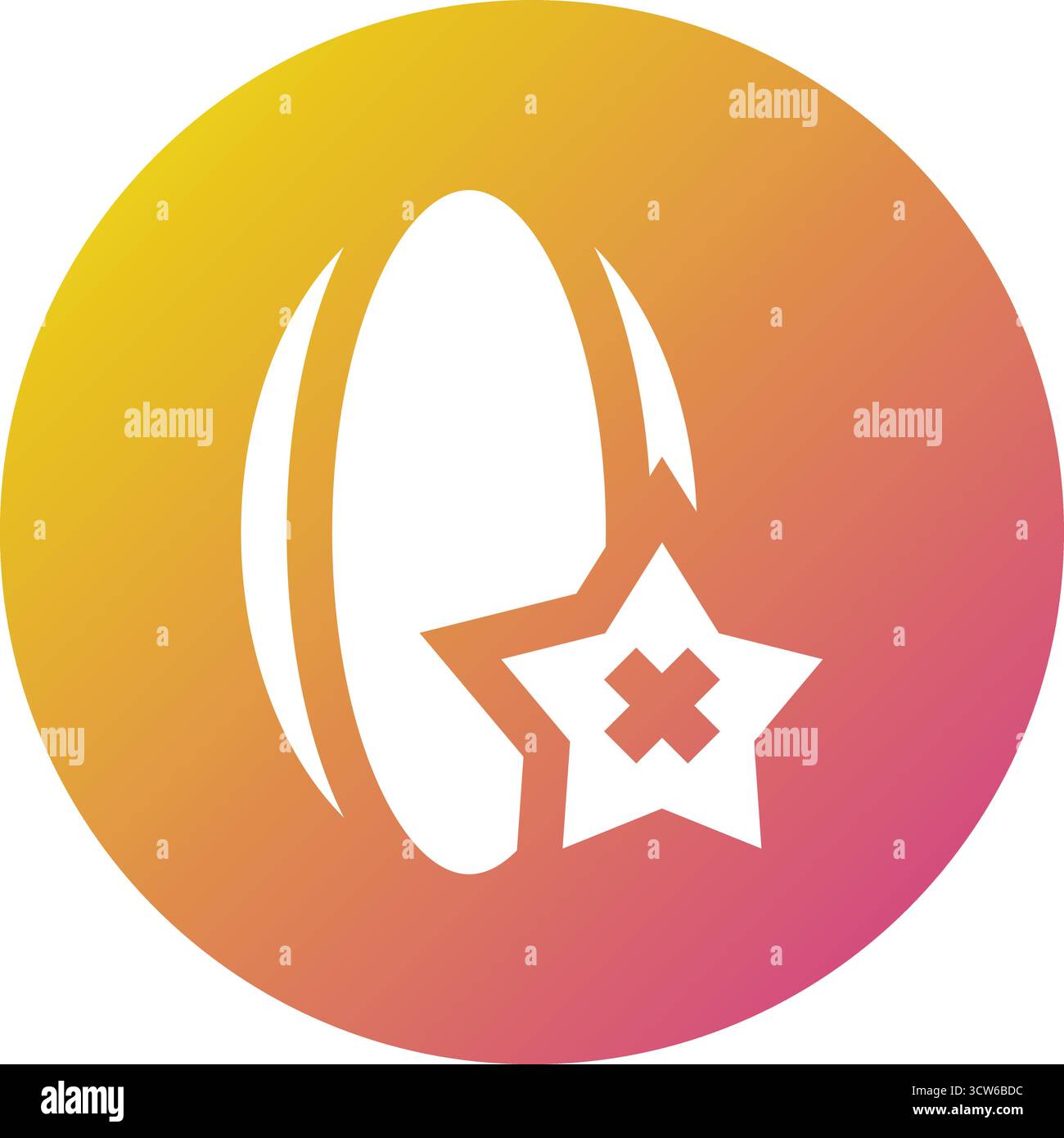 Stern Frucht Vektor Icon Design Illustration Stock Vektor