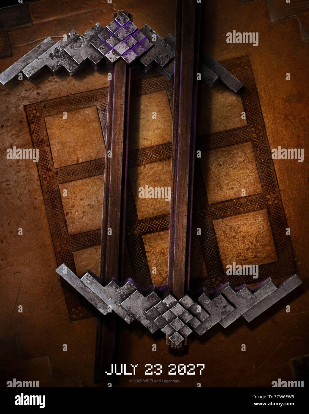 Minecraft Movie 2 (2027) von Jared Hess mit Jack Black, Jason Momoa und Danielle Brooks. Vier Außenseiter werden in die Überwelt gezogen und müssen ihre Herausforderungen meistern, um nach Hause zurückzukehren, während sie lernen, ihre Kreativität anzunehmen. US-Teaser-Poster NUR FÜR REDAKTIONELLE ZWECKE. Quelle: BFA / Warner Bros Stockfoto