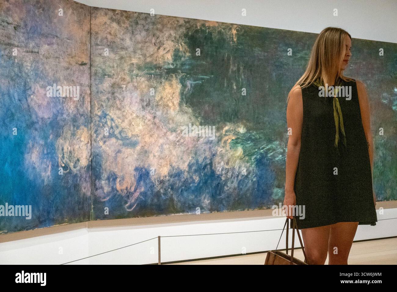 Claude Monet Wasserlilien im Museum of Modern Art, New York, City, USA 2025 Stockfoto