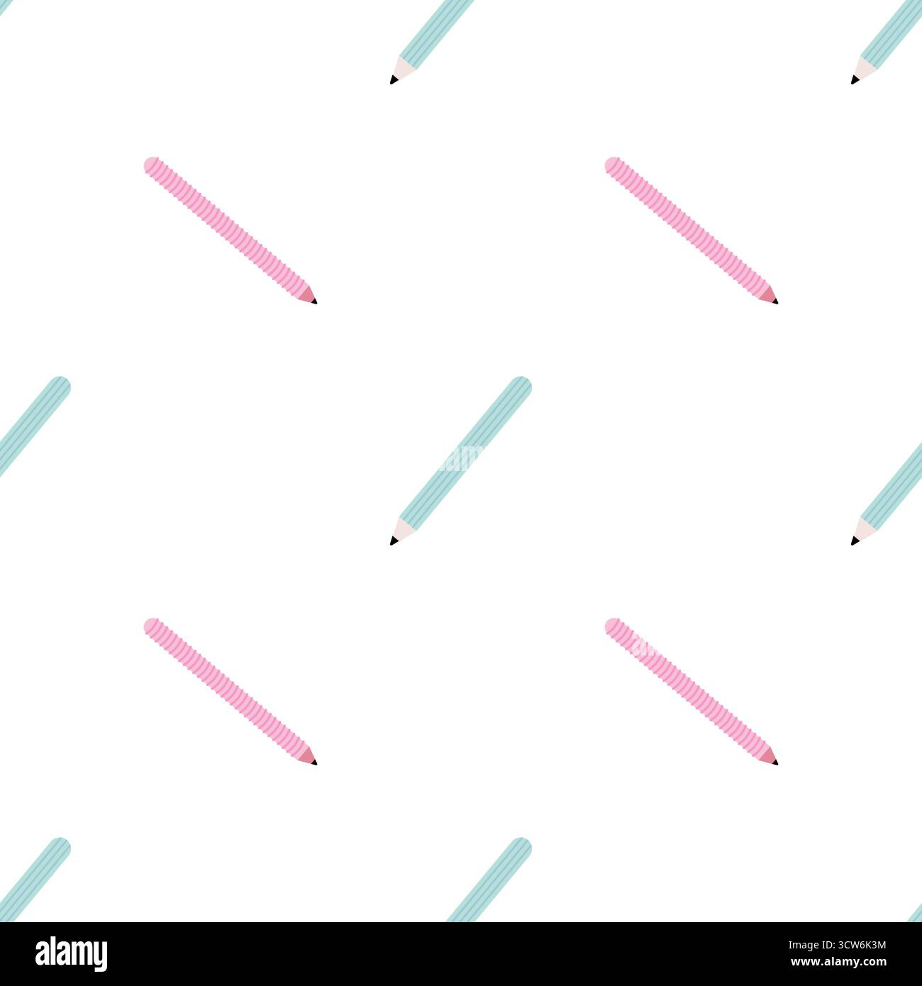 Abwicklungsmuster für Schreibwaren Stock Vektor