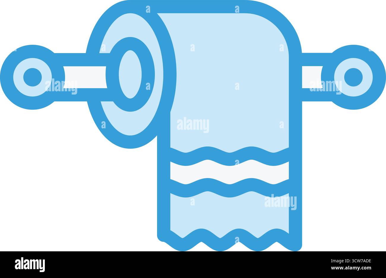 Toilettenpapier Vektor Icon Design Illustration Stock Vektor