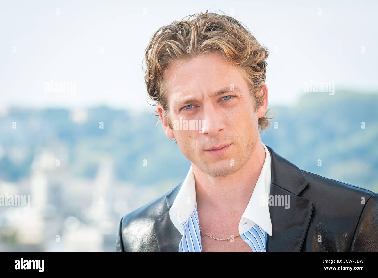 Rom, Italien, am 10. Oktober 2025. Jeremy Allen White nimmt an der Fotokonferenz "Springsteen: Bring mich aus dem nichts" im Hotel de La Ville Teil. Quelle: Stefano Costantino TTL / Alamy Live News Stockfoto