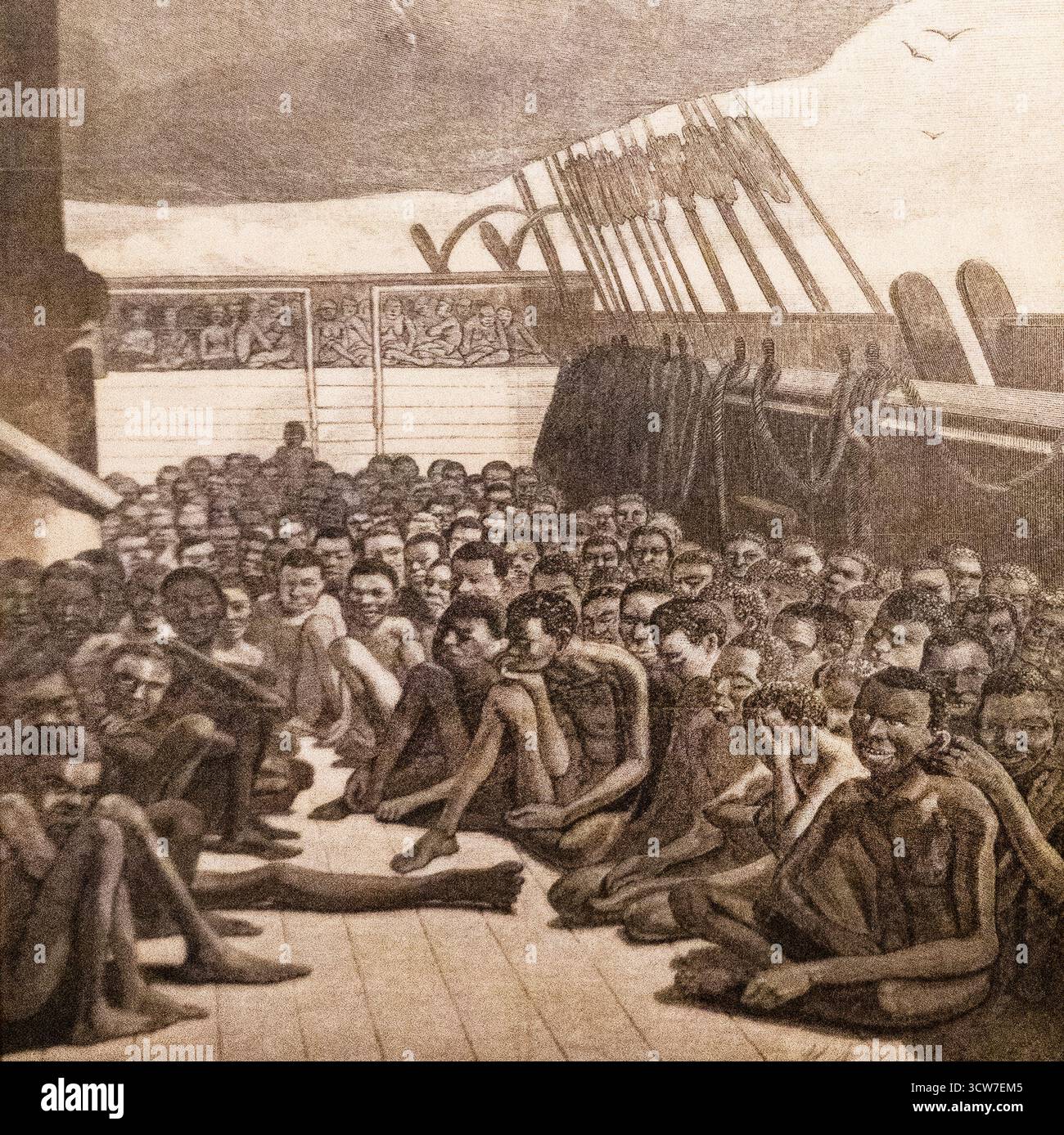 Afrikaner der Sklavenrinde Wildfire wurden am 30. April 1860 nach Key West gebracht Stockfoto