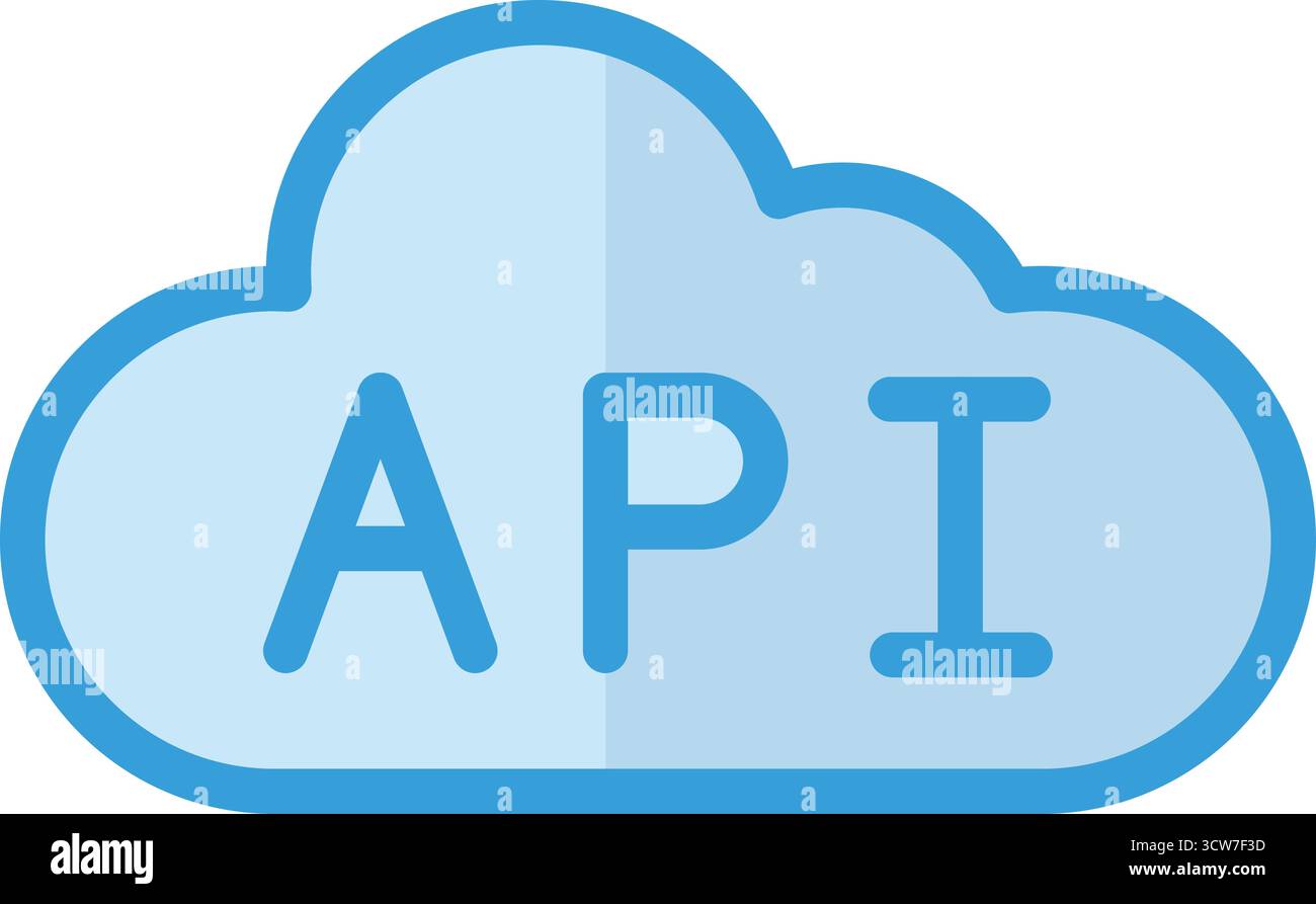 Api-Vektor-Symbol-Entwurfsdarstellung Stock Vektor