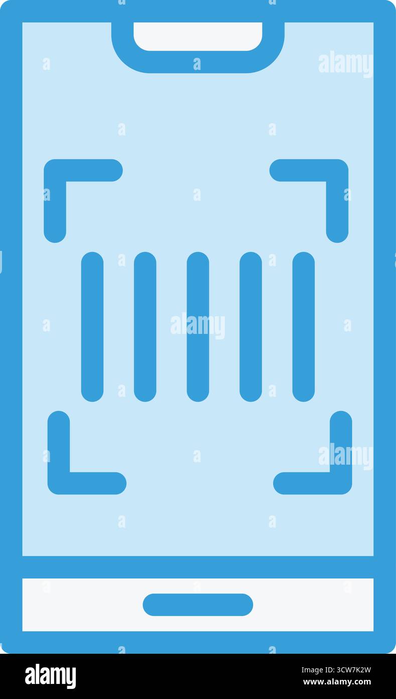 Strichcode-Vektor-Symbol Design-Illustration Stock Vektor