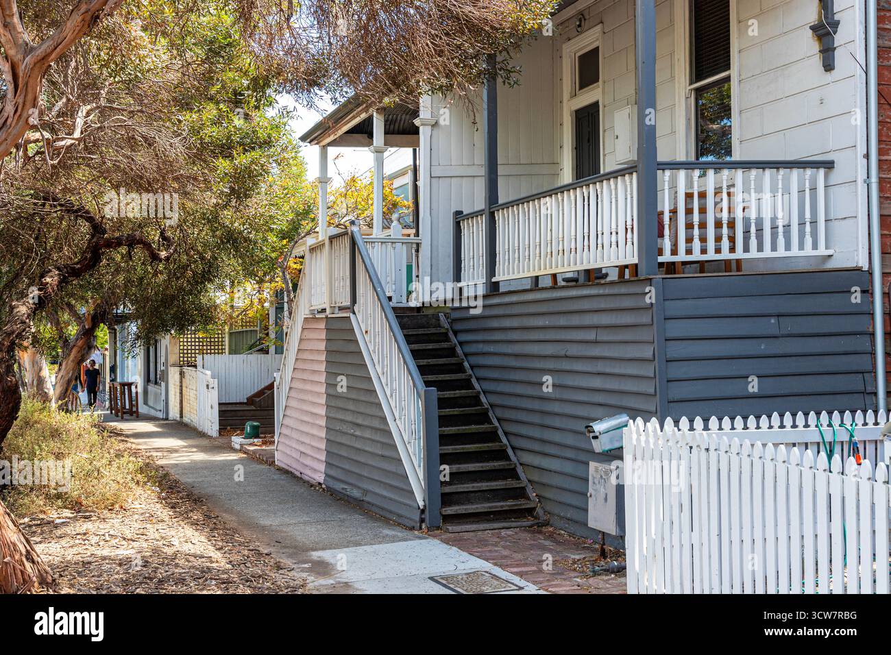 1935 Häuser auf der Wray Avenue, Fremantle 6160 (Walyalup) in der Nähe von Perth, Western Australia, WA, Australien Stockfoto