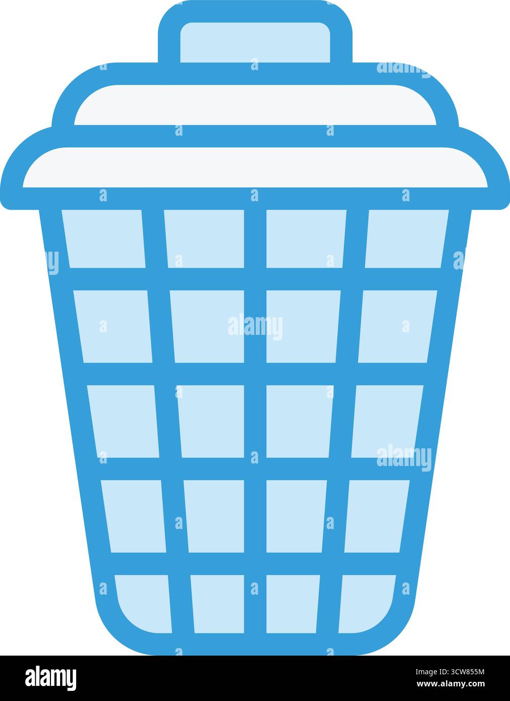 Wäschekorb Vektor Icon Design Illustration Stock Vektor