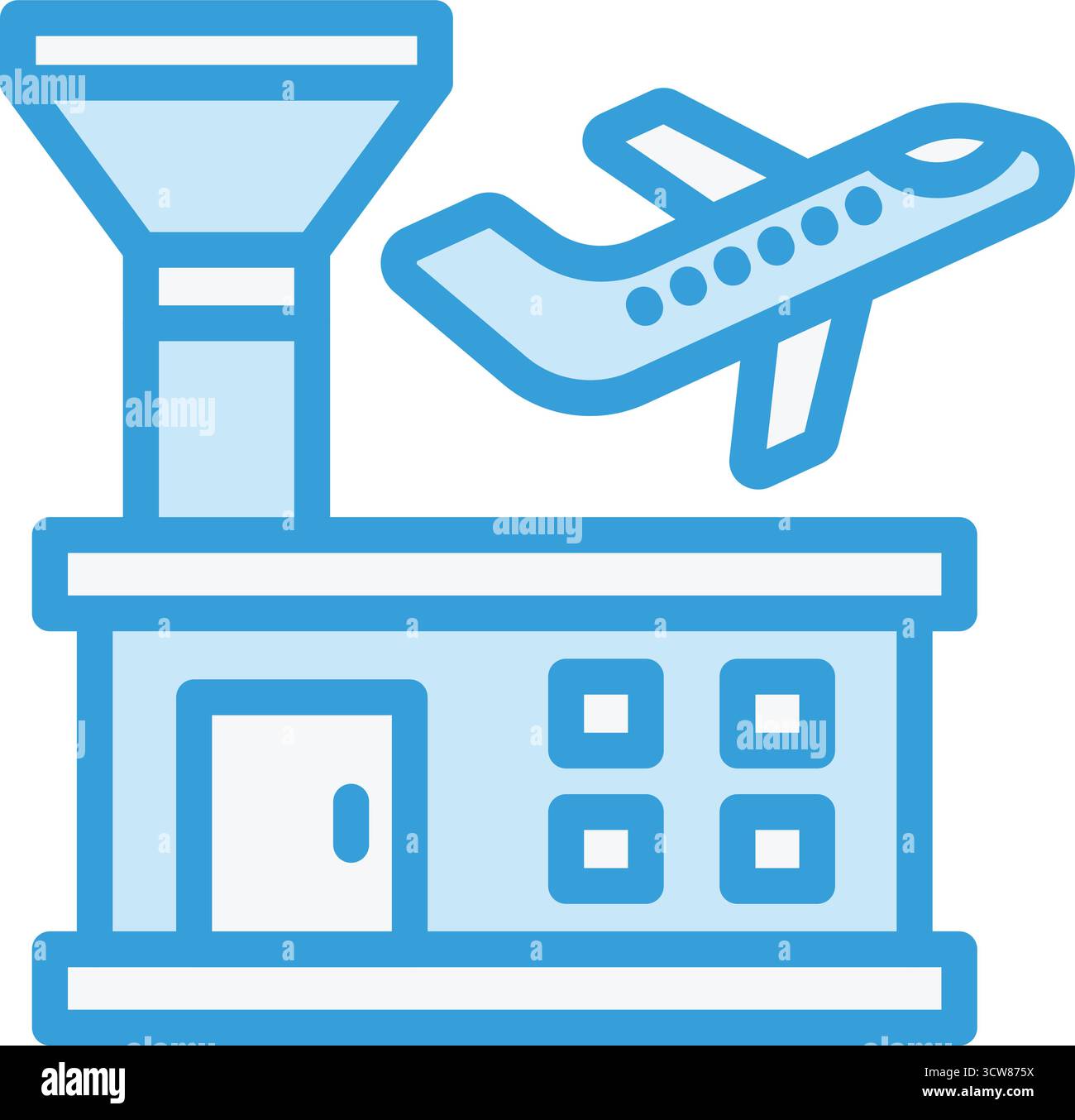 Design-Illustration Des Flughafenvektors Stock Vektor