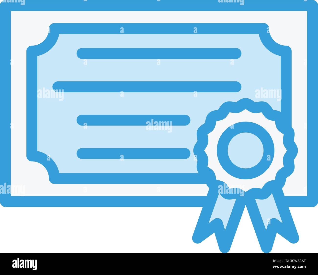 Illustration Des Zertifikatvektorsymbols Stock Vektor
